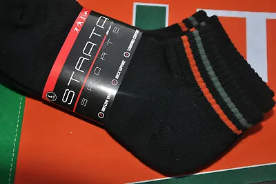 Casual Miami Hurricanes Unique ANKLE SOCKS 2 Pairs Strata-Sports • $6.99