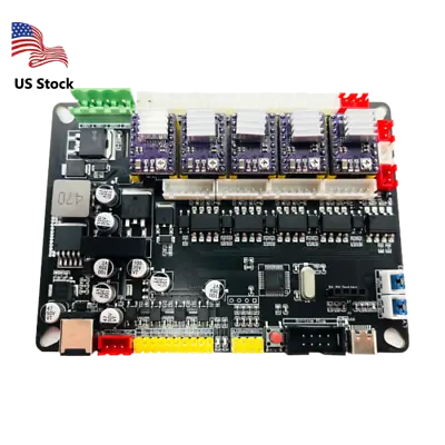 GRBL 4Axis Stepper Motor Control Board 8825 Driver Controller For CNC Router • $40.59