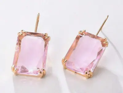 On Trend Rhinestone Faux Crystal Dangle Drop Earrings Many Colours Uk Seller • £5.99