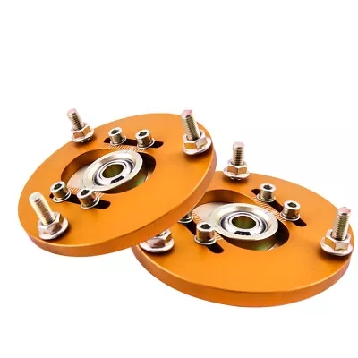 2x Adjustable Camber Plates For BMW E36 3 Series 318i 323i 325i 323ic Top Mount • $47.54