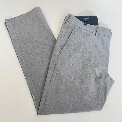 J.Crew Bedford Pants 33/32 Cotton Flat Front/Pockets Spring/Summer Weight Gray • $22.50