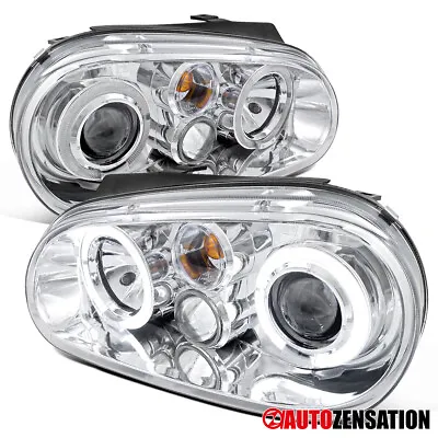 LED Halo Fit 1999-2006 VW Golf GTI MK4 Projector Headlights Left+Right 99-06 • $119.99