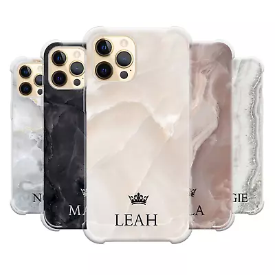 £5.94 • Buy Personalised Phone Case Pastel Marble Name Silicone Cover For IPhone 11 SE 8 7s