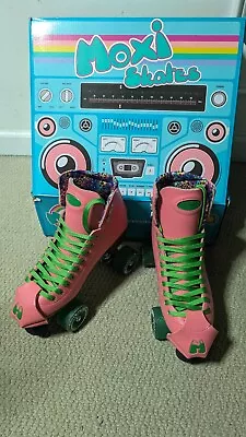 Moxie Beach Bunny Pre-owned Skates In Watermelon Size 8 • $75