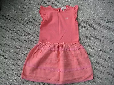 Lily Gaufrette Peachy Pink Dress 4 Year Old Size • £5