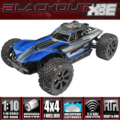 RedCat Racing Blackout XBE Blue 1/10 RTR Brushed Electric Buggy W/ Batt/Charger • $169.95