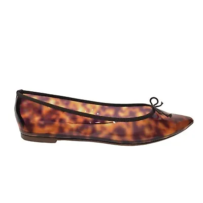 J.CREW Ballet Flat Adult Size 7 Gemma Tortoise Translucent Slip On Shoe WOMENS • $29