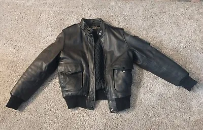 Vintage Hein Gericke Amf Harley Davidson Leather Biker Jacket Size 38 Nice! • $250