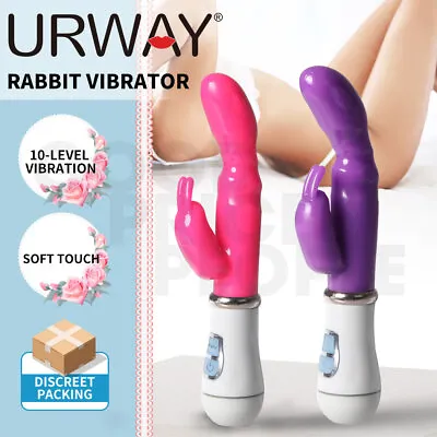 $19.99 • Buy Urway Rabbit Vibrator Gspot Dildo Wand Female Stimulator Massager USB Sex Toys