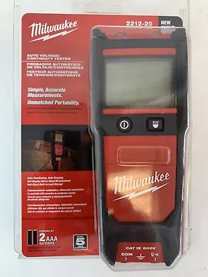 NEW Milwaukee 2212-20 Auto Voltage/Continuity Tester NEW • $39.95