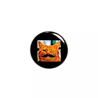 Mustache Cat Fridge Magnet Funny Silly Kitty Cat Refrigerator Magnet 1  M35-2 • $2.90