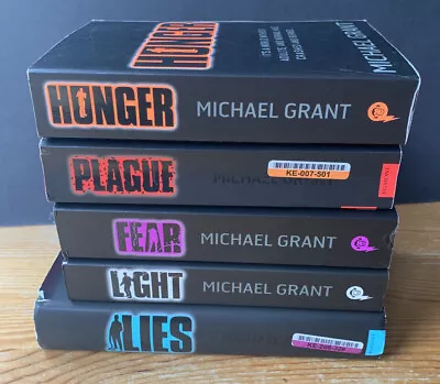 5 X Michael Grant Books - Lot / Bundle - Lies Light Fear Plague Hunger • £6