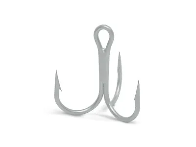 25 Pack Vmc  9651ps #4 X-short-round-1x Strong Treble Hook-permasteel/size#4 • $9.95