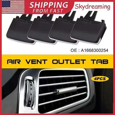 A/C Air Vent Outlet Tab Clip Kit For Mercedes-Benz W166 ML350 GL350 GL450 4pcs • $15.67