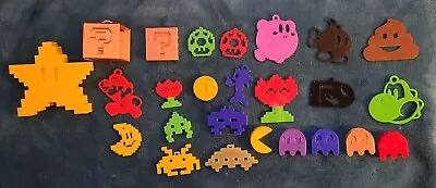 Super Marioretro KirbyPacmanSpace Invaders Top Star Decorations. • $20