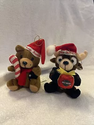 2000 Harley Davidson Christmas Ornaments Bear And Reindeer • $17.40
