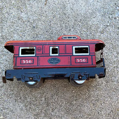 Vintage 1950 S Marx Mar Tin New York Central Lines 556 Caboose Car Toy Train • $4.99