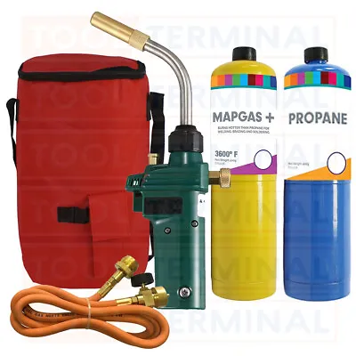 Hot Bag Mapp Gas Blow Lamp Torch Map Propane Extension Hose Solderding Brazing  • £14.99