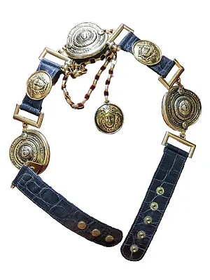 Versace Stunning Vintage Medusa Medallion Chain Belt • $1499