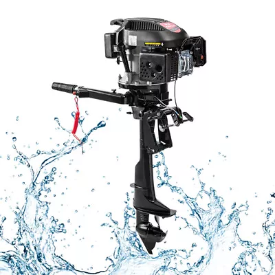Outboard Motor Fishing Boat Engine 4-stroke 6.5-hp Air Cooling 2500rpm Hand Pull • $495
