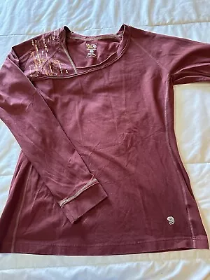 Women’s Womens Size L Large Mountain Hardwear Knit Long Sleeve Shirt Top • $0.99