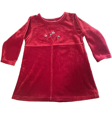 Vintage OshKosh Dress 3T Toddler Red Velvet  • $14.99