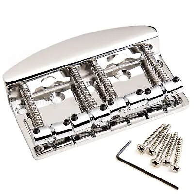 Hipshot 4-String Vintage Bass Bridge .669  String Spacing Quick Load - STAINLESS • $79.95