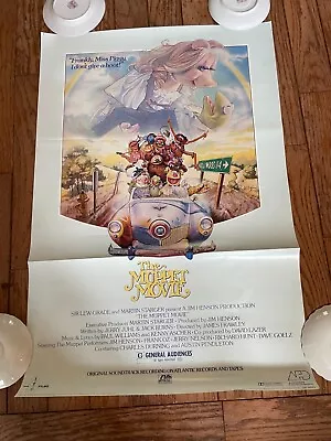 Vintage The Muppet Movie Poster 1979 Jim Henson ITC Films 33  X 22  - Nice! • $25