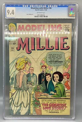 Modeling With Millie #36 - December 1964 - Marvel Comics CGC 9.4 • $249.99