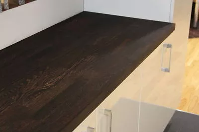 Prime Wenge Solid Wood Worktop 40mm Staves Very Dark Real Solid Wood Worktops! • £19.99
