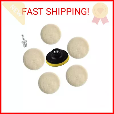 IPELY 7 Pcs 3 Inch Wool Polisher Buffing Wheel Small Buffing Pads For Drill Buff • $14.99