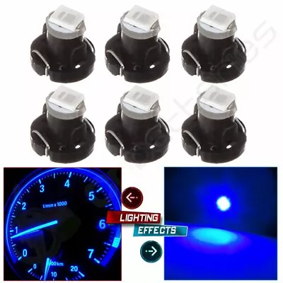 6Pcs Blue T3 Neo Wedge 1SMD LED Light HVAC Climate Control Switch Lights Lamps • $8.89