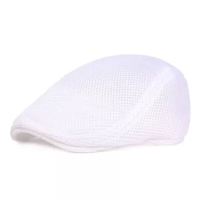 Breathable Beret Hat Men Women Summer Newsboy Woven Flat Caps Adjustable Casual☆ • $6.69