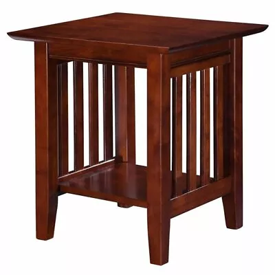 AFI Mission Solid Wood Contemporary End Table In Walnut • $117.69