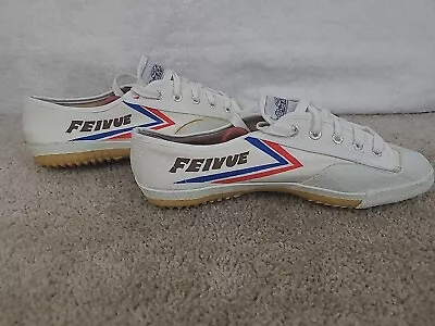 Feiyue  White Martial Arts  Kung Fu Wushu Shoes Sz 43 US 9.5 Womens 11.5 • $9.95