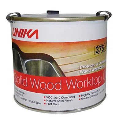 £11.99 • Buy Unika Solid Wood Worktop Oil 375ML Kitchen Work Top