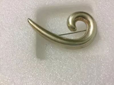 Vintage G.S.J. Sterling Silver Swirl Pin Brooch • $35