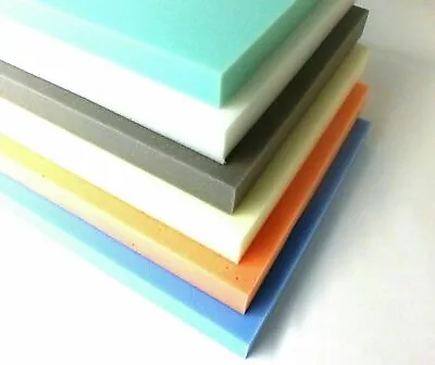 Upholstery Foam Sheet Soft Medium Firm High Density Foam Craft All Size Sheets • £10.99