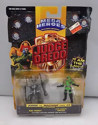 Judge Dredd Mega Hero  Action Figures MOC Pack #6 Judge Vs. Machine Stallone  • $16