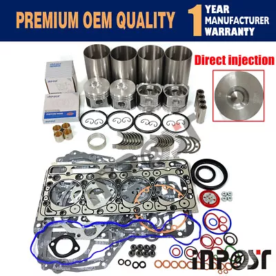 $480 • Buy V2203-M-DI V2203 Overhaul Engine Rebuild Kit For Kubota Bobcat S130 S150 S160