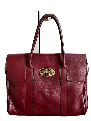 Mulberry Bayswater Leather Tote Bag (Deep Red) • $841.95