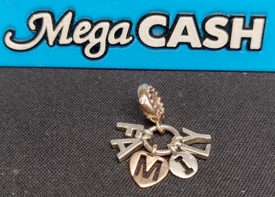 $39 • Buy Pandora Silver & Met Dangle Charm - Family Letters Dangle #787785CZ