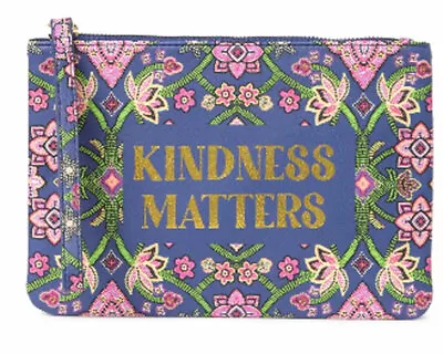 Betsey Johnson 'Kindness Matters' Wristlet Pouch • $20