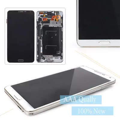 For Samsung Galaxy Note 3 N900A N900T Touch Screen Digitizer W/ Frame Black • $53.63