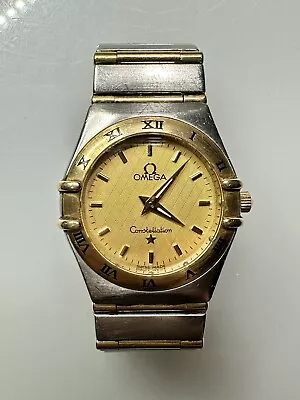 OMEGA Constellation Mini Ladies Watch Two Tone 18k 750 Solid Gold Ref 795 1201 • $1650