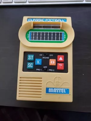 Vintage 2000 Mattel Classic Football Electronic Handheld Game Functional Tested • $24.99