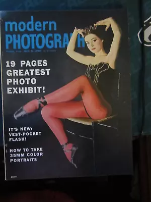 Modern Photography Magazine March 1955 Vest Pocket Flash Photo Exhibit 50 • $9.99