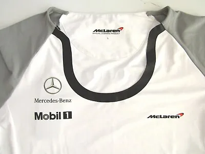 McLaren F1 Team T-shirt NWT Large White And Grey Womens LSHTA126 • £19.99