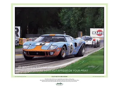 The 1969 Le Mans 24Hrs-Gulf FordGT40-   Ickx & Oliver  Flat Out To The Finish  • £15