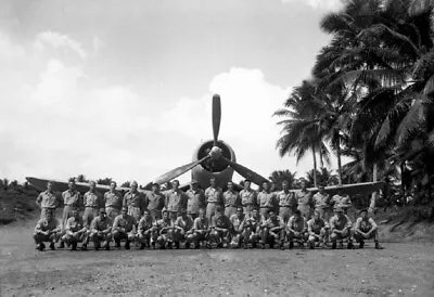 U.S. Marine Corps Fighting Squadron VMF-214  Black Sheep  13x19 WWII Photo 830 • $14.90